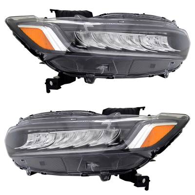 Rareelectrical - New Pair Of Headlights Compatible With Honda Accord Hybrid Ex-L Sedan 4-Door 1.5L 2.0L 2021 2022 By - Image 6