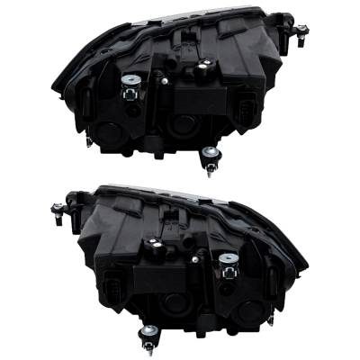 Rareelectrical - New Led Bulb High Low Beam Clear Lens Pair Of Headlights Compatible With Volkswagen Jetta S 2019 - Image 6