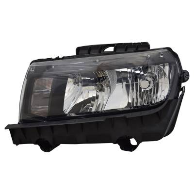 New Left Headlight Compatible With Chevrolet Camaro 2014-2015 Halogen 23398035 Gm2502391