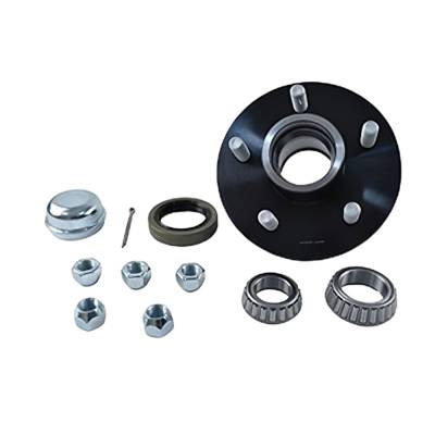 Trailer Idler Hub Kit Compatible With 1-3/8 X 1-1/16 Tapered Spindle 5 Lug On 4-1/2 Bolt Pattern