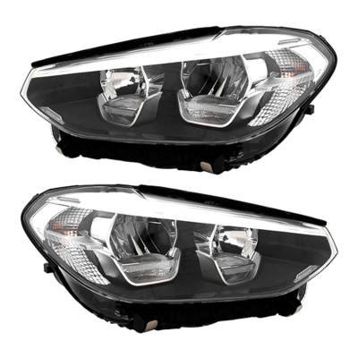 New Pair Of Headlight Compatible With Bmw X3 Sport Utility 2018 By Part Number 63-11-7-466-128