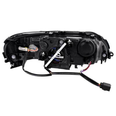 Rareelectrical - Left Driver Side Halogen Headlight Assembly Compatible With 2005-2009 Volvo S60 Clear Lens Black - Image 2