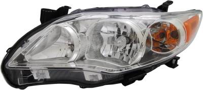 New Left Halogen Headlight Compatible With Toyota Corolla Xrs Sedan 4 Door 2.4L 2011 2012 2013 By