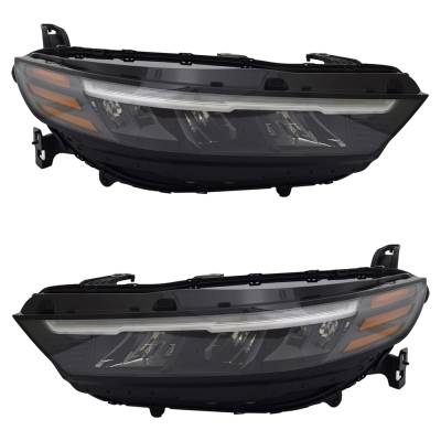 Rareelectrical - New Pair Of Headlights Compatible With Honda Accord Hybrid Ex-L Sedan Accord Hybrid Touring Sedan - Image 1