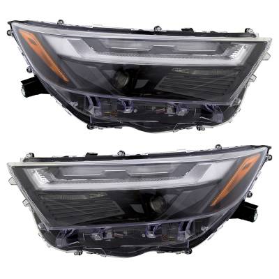 Rareelectrical - New Pair Headlights Compatible With Toyota Rav4 Hybrid Se Sport Utility 4 Door 2.5L 2023 By Part - Image 1