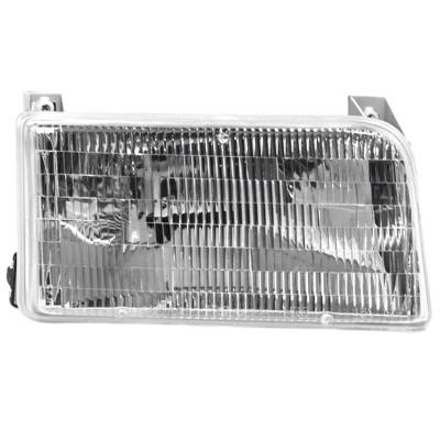 Right Passenger Side Headlamp Compatible With 1992-1997 Ford F-250 Hd Bronco F-150 F-250 F-350
