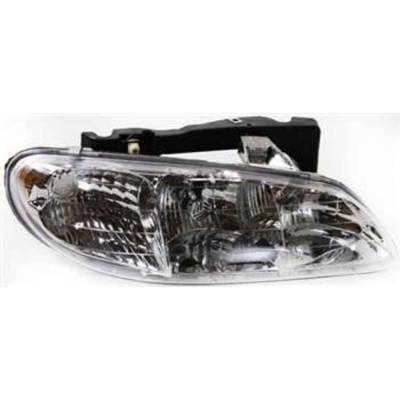 Headlight Compatible With 1996-1998 Pontiac Grand Am Right Passenger Side Replaces 16524658