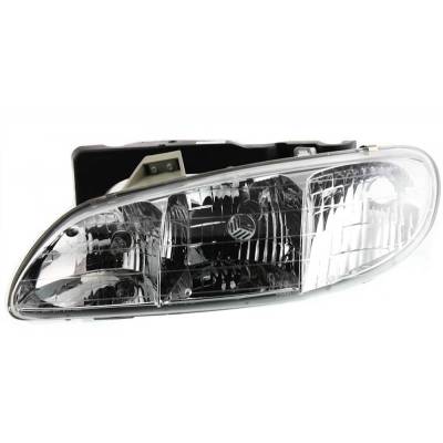 Headlight Compatible With 1996-1998 Pontiac Grand Am Left Driver Side Replaces 16524657 20-3166-00