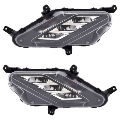 New Pair Of Fog Lights Compatible With Kia Forte Gt Sedan Forte Gt-Line Sedan 2022-2024 By