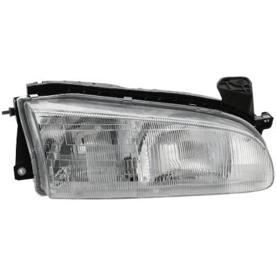 Headlight Compatible With 1993-1997 Geo Prizm 1.6L 1.8L I4 Right Passenger Side 115Hp Replaces