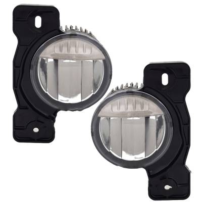 New Pair Of Fog Lights Compatible With Jeep Wrangler 2007-2018 By Ch2593157 Ch2592157 68304048Af