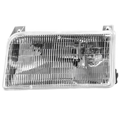 New Left Headlight Compatible With Ford Bronco 1992-1996 By Part Number F2tz-13008-B F2tz13008b
