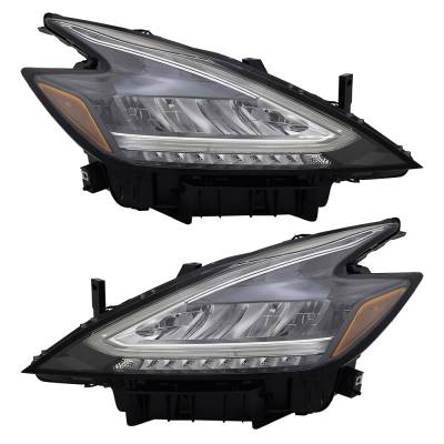 Rareelectrical - New Pair Of Headlights Compatible With Nissan Murano Platinum Sport Utility 2019 2020 2021 By Part - Image 1
