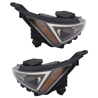 Rareelectrical - New Pair Of Headlights Compatible With Hyundai Elantra Sel Sedan 2019 2020 By Part Numbers Hy2503239 - Image 3