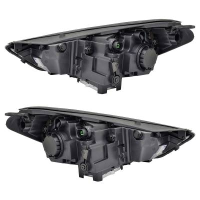 Rareelectrical - New Pair Of Headlights Compatible With Hyundai Tucson Limited Led Bulb High Low Bea Clear Lens 2019 - Image 3