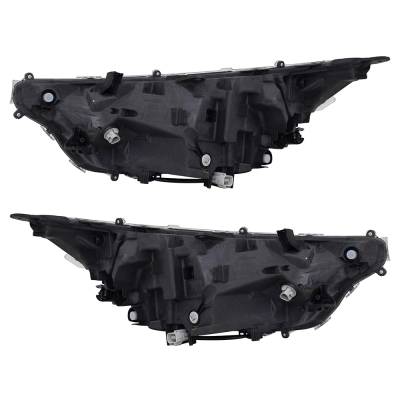 Rareelectrical - New Pair Of Headlights Compatible With Toyota Rav4 Adventure Sport Utility 2019 2020 2021 By Part - Image 2