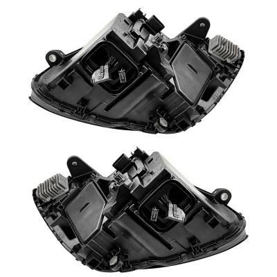Rareelectrical - New Pair Of Headlights Compatible With Mercedes-Benz C43 Amg Sedan Hid Bulb High Low Beam Clear Lens - Image 4