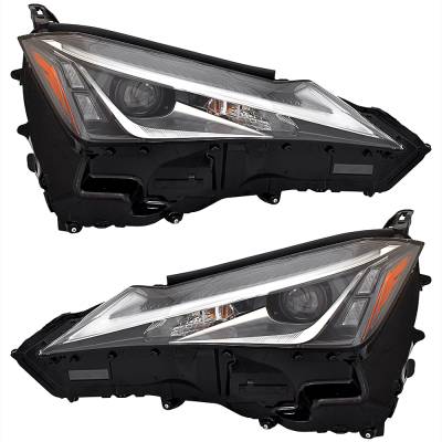 Rareelectrical - New Pair Of Headlights Compatible With Lexus Ux200 F Sport Sport Utility 2019 2020 2021 2022 By Part - Image 1