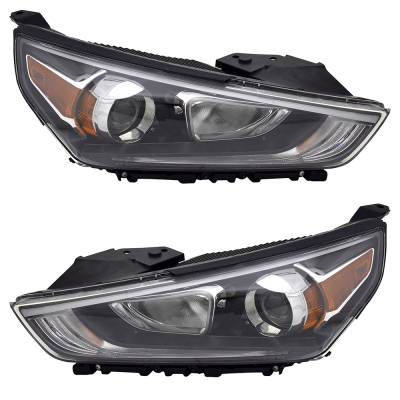 Rareelectrical - New Pair Of Headlights Compatible With Hyundai Ioniq Electric Se Hatchback 4-Door 2021 2022 By Part - Image 1