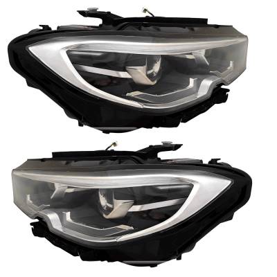 Rareelectrical - New Pair Of Led Headlights Compatible With Bmw M340i G20 Sedan 2020 2021 By Part Number - Image 5