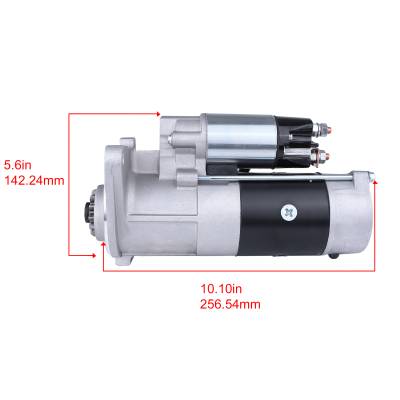 Rareelectrical - Starter Motor Compatible With 1995-2005 Morooka Mst 800Vd Mst 800Vdl Rubber Track Carrier Mitsubishi - Image 3