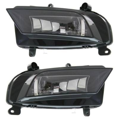 New Pair Of Daytime Running Lights Compatible With Audi A4 1.8L 2.0L 2013 2014 2015 2016 By Part
