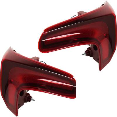 Rareelectrical - New Pair Of Outer Tail Lights Compatible With Hyundai Santa Fe Se Sel Plus Sport Utility 4-Door 2019 - Image 6