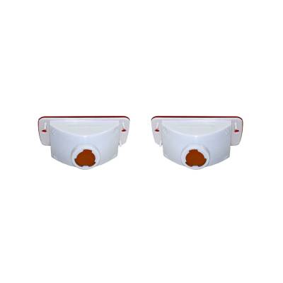 Rareelectrical - New Pair Of Turn Signal Lights Compatible With Jeep Wrangler 2004-2006 55157032Aa 55157033Aa - Image 2