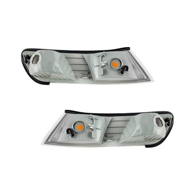Rareelectrical - New Turn Signal Light Pair Compatible With Mercury Grand Marquis Fo2551124 Xw3z15a201ab - Image 2