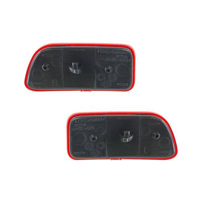 Rareelectrical - New Pair Of Reflector Lights Compatible With Chevrolet Trailblazer Ltz 15000044 Gm1185104 15000427 - Image 2