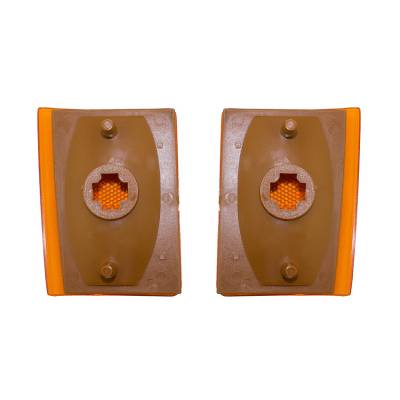 Rareelectrical - New Lower Side Marker Lights Pair Compatible With Gmc K1500 Suburban 5975195 Gm2551105 - Image 2