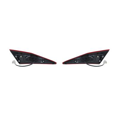 Rareelectrical - New Pair Of Inner Tail Lights Compatible With Honda Civic 2016 Ho2802112 34150-Tba-A01 34155Tbaa01 - Image 2