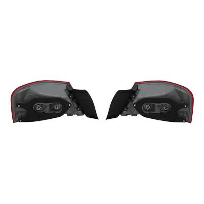 Rareelectrical - New Pair Of Tail Lights Compatible With Mitsubishi Galant Es Fe Gt Se Sport 2009-2012 8330A746 - Image 2