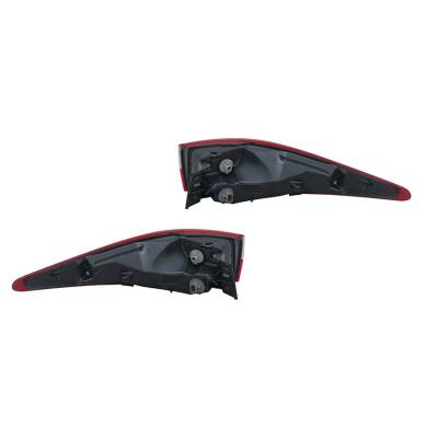 Rareelectrical - New Pair Of Tail Lights Compatible With Infiniti Q60 Base 2014-2015 In2800123 26550-3Ja0a 265553Ja0a - Image 2