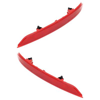 Rareelectrical - Rear Reflector Assembly Right Left Pair Compatible With 2016-2017 Honda Accord Sport Special Edition - Image 3