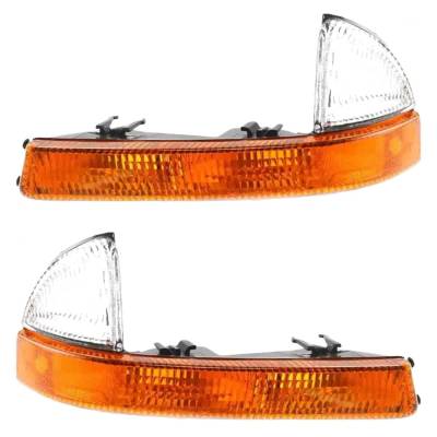 Rareelectrical - Halogen Parking Light Assembly Right Left Pair Compatible With 1998-2004 Dodge Dakota Sxt R/T - Image 2