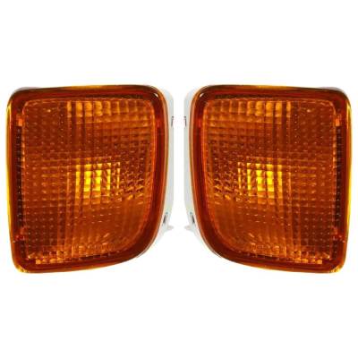 Rareelectrical - Halogen Turn Signal Light Assembly Right Left Pair Compatible With 1998-2000 Toyota Tacoma Pre - Image 3