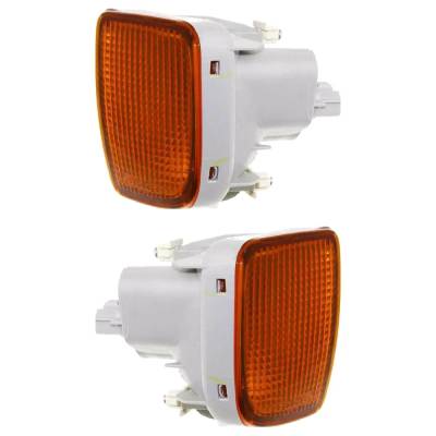 Rareelectrical - Halogen Turn Signal Light Assembly Right Left Pair Compatible With 1998-2000 Toyota Tacoma Pre - Image 4