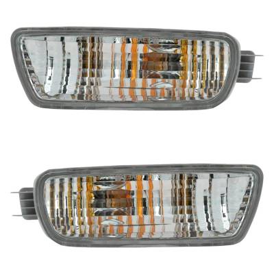 Rareelectrical - Halogen Turn Signal Light Assembly Right Left Pair Compatible With 2001-2004 Toyota Tacoma Pre - Image 3