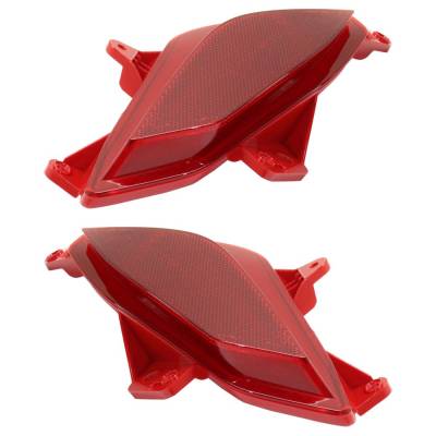 Rareelectrical - Rear Bumper Reflector Assembly Right Left Pair Compatible With 2017-2019 Hyundai Santa Fe Limited - Image 3