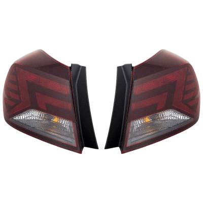 Halogen Tail Light Assembly Right Left Pair Outer Compatible With 2019-2020 Hyundai Elantra Value