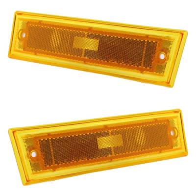 Rareelectrical - New Pair Of Daytime Running Lights Compatible With Chevrolet Gmc 1981-1991 By Part Numbers Gm2550112 - Image 3