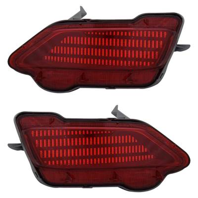 Rareelectrical - Rear Reflector Assembly Right Left Pair Compatible With 2013-2015 Toyota Rav4 Xle Le 2.5L I4 Suv - Image 6