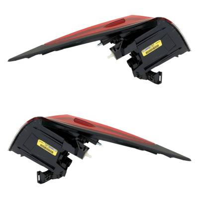 Rareelectrical - Halogen Tail Light Assembly Right Left Pair Upper/Inner Compatible With 2019-2022 Toyota Prius Xle - Image 3