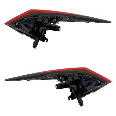 Rareelectrical - Halogen Tail Light Assembly Right Left Pair Upper/Inner Compatible With 2019-2022 Toyota Prius Xle - Image 4