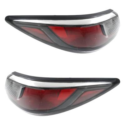 Rareelectrical - Halogen Tail Light Assembly Right And Left Pair Compatible With 2016-2020 Toyota Yaris L Toyota - Image 2