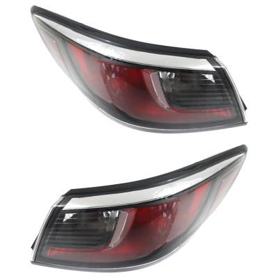 Rareelectrical - Halogen Tail Light Assembly Right And Left Pair Compatible With 2016-2020 Toyota Yaris L Toyota - Image 3