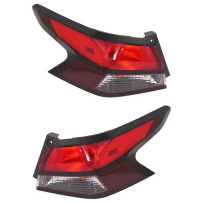 Rareelectrical - Halogen Tail Light Assembly Right Left Pair Outer Compatible With 2020-2025 Nissan Versa Sr 1.6L - Image 2