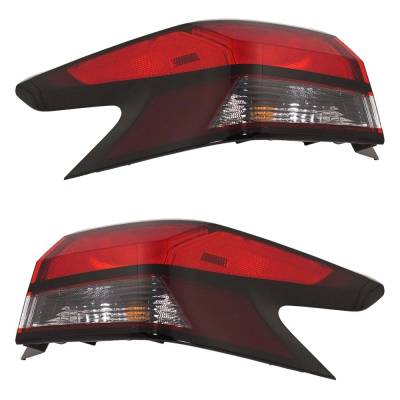 Rareelectrical - Halogen Tail Light Assembly Right Left Pair Outer Compatible With 2020-2025 Nissan Versa Sr 1.6L - Image 3