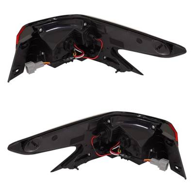 Rareelectrical - Halogen Tail Light Assembly Right Left Pair Outer Compatible With 2020-2025 Nissan Versa Sr 1.6L - Image 4